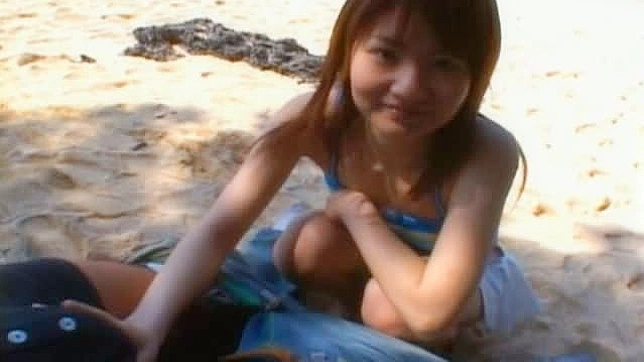 Miku Tanaka Lovely Asian model in a mini skirt gives blow job