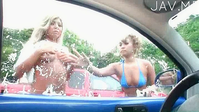 Chicas chupando pollas comparten en acción al aire libre