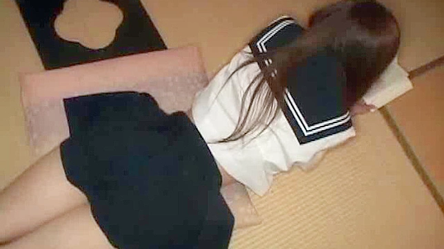 Lovely Japanese chick needs to ease her pussy hungry demands