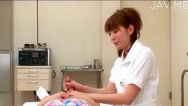 Nozomi gladly lets the mature guy touch her attractive curves