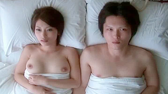Kinky japanese sweetie with big nipples is jumping on big cock