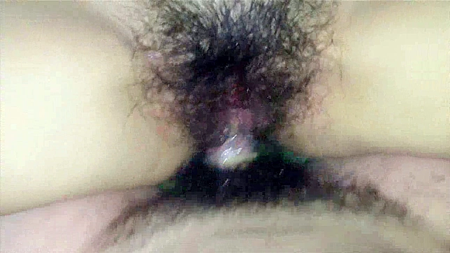 Hairy Asian teen couple having sex