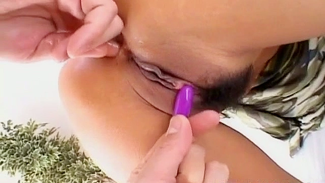 Mari Amamiya has hairy crack and asshole fucked with sex toys