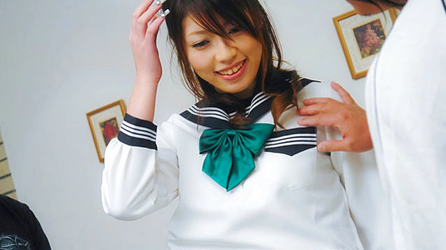 Double trouble for Japanese bimbo Arisa Aoyama Video 2