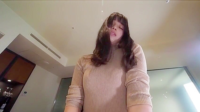 Brunette Japanese fuck movie with uncensored riding and cute orgasms in HD