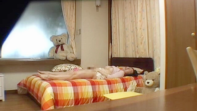 Horny Son Discovers Mother Masturbation on Surveillance Cameras