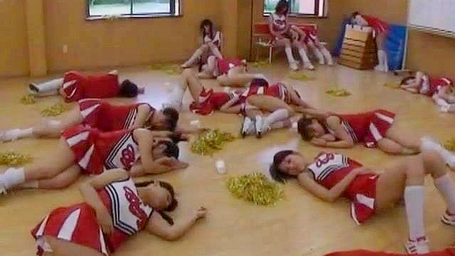 Time Stopping Kinky Coach Naughty Games with ** Cheerleaders