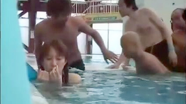 Blackmailing Beauty Pool Fuck - JAV XXX TUBE