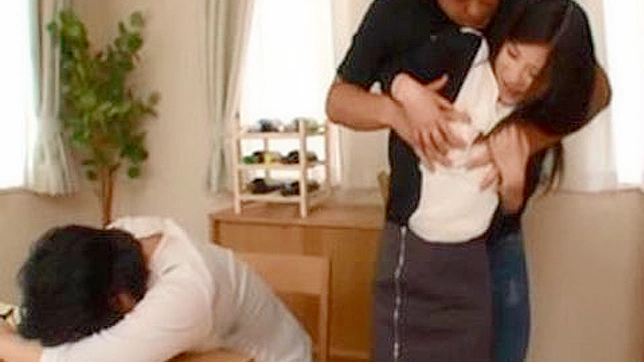 Roughly Fucking the ** Wife while her Drunk husband watched