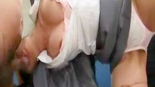 Grope in Bank - Busty Japanese Businesswoman Secret Desires Exposed