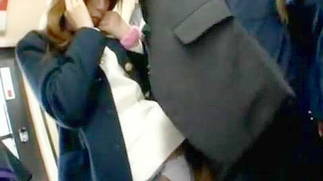 Public Pussy Play - Strange Man Plants his Cock under her skirt