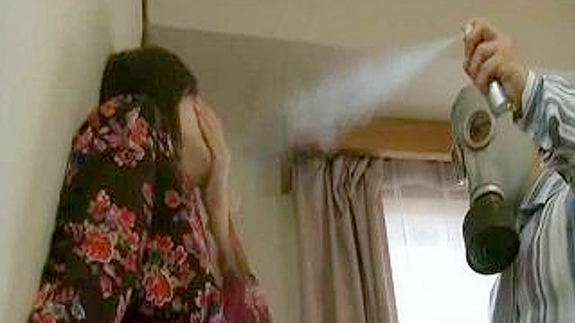 Sneaky Neighbor Dirty Plan with ** Gas on Unaware Japanese Beauty