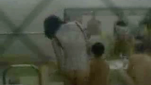 Sexy Teen Scandal in Public Bathhouse! Asians Clothes Slip Away.
