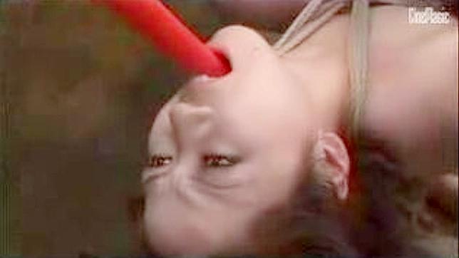 Candle Play With Violated Asian Beauty