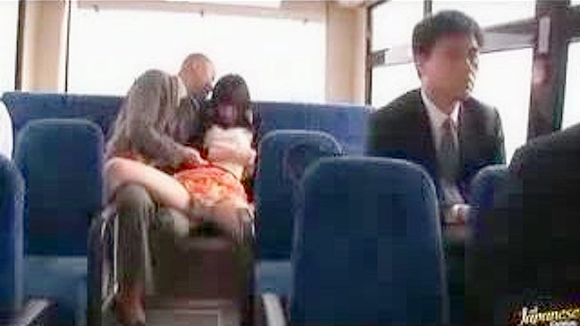 Public Bus Scandal - Naughty Oriental Girl and Dirty old man Wild Ride