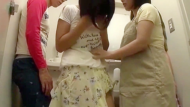 Japanese Teacher's Sexual Extortion with Cute Student in Group sex