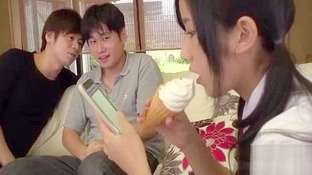 Japanese Teacher's Blowjob Lesson with Deepthroat for Asian Teens