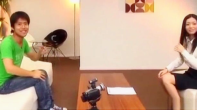 Japanese Office Lady Gets Dick Ride & Cumshot in Lingerie