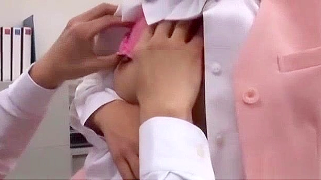 Japanese Office Lady Gets Banged in Stockings with Cumshot and Squirting