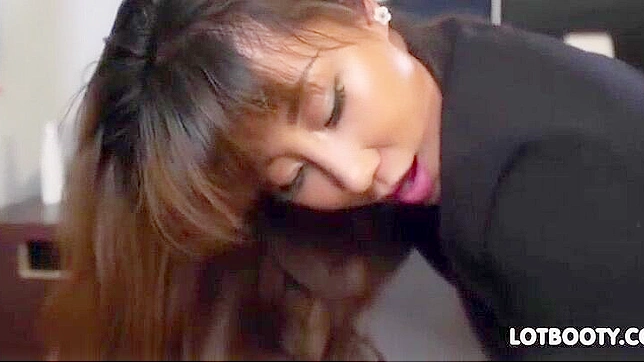 Japanese MILF with Big Butt and Tits Gets Fucked in the Office