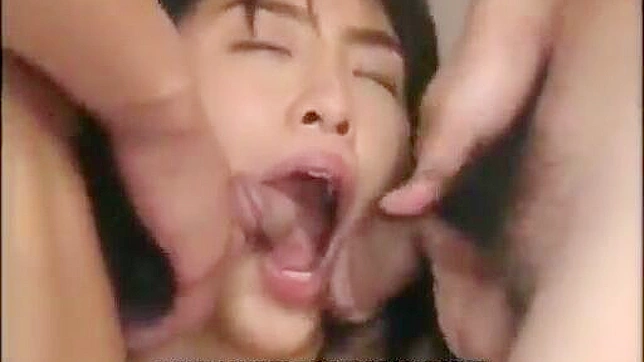 Sexy Japanese MMF threeway fuck with multiple orgasms and anal teasing.