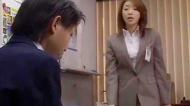 Japanese Schoolgirl Threesome Inspects Teacher Dick in Sensual Sessions!