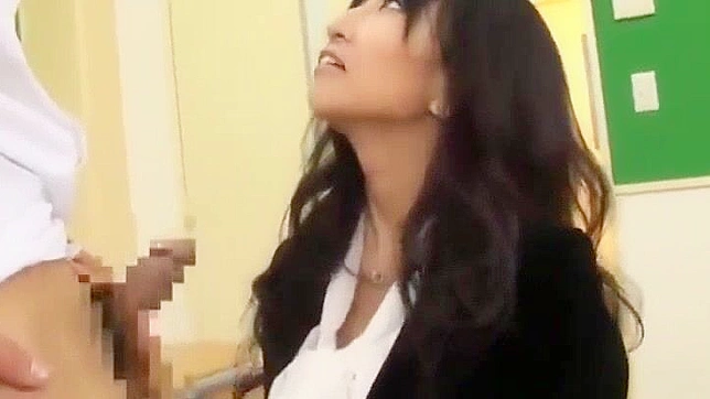 Japanese Porn Babe Sucks Dick in Office Sex Action!