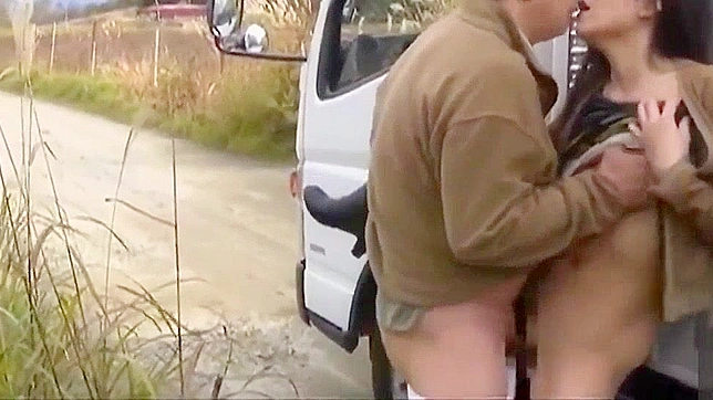 Jav Full Movie ~ Sultry Japanese Couple punishing each other in the middle of the road