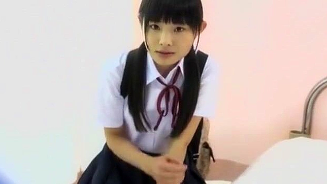 Shy Japanese Nurse Babe in Seductive Underwear Enjoys Sensual Sex in a Room with View
