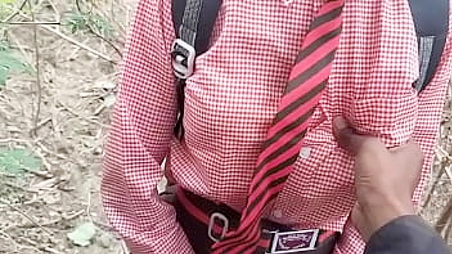 Desi Schoolgirl Seduced in the Lush Jungle - A Forbidden, Passionate Encounter