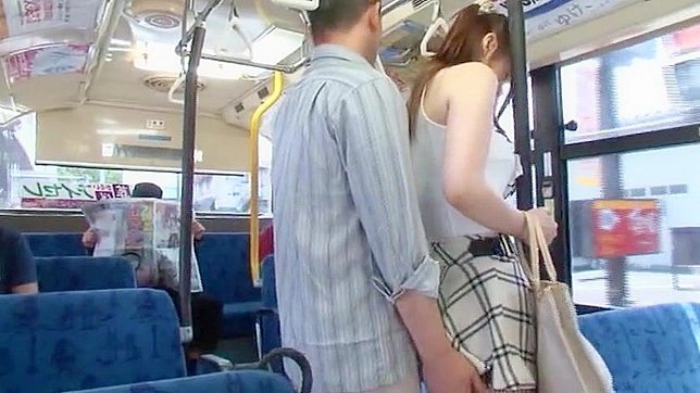 Riding the Subway with a Sexy Asian Pornstar, Hardcore ActionCaught in Public