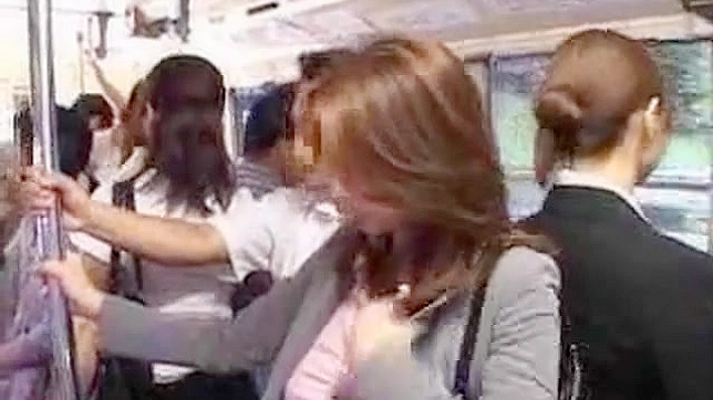Hot Japanese Chick Gets Her Ass Fondled On Crowded Public Bus - Stealth Touches Caught On Camera