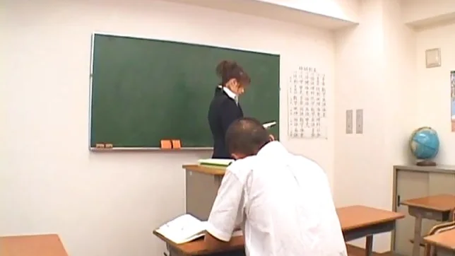 Nami Kimura Naughty Asian teacher sucks cock 2