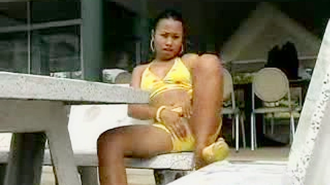 Wild Asian babe shows her tight pussy out in public